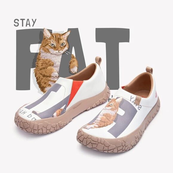 UIN Men's Walking Shoes Slip On Casual Sneaker Toledo (HAPPY FAT CAT TOLEDO IV) - Picture 5 of 11